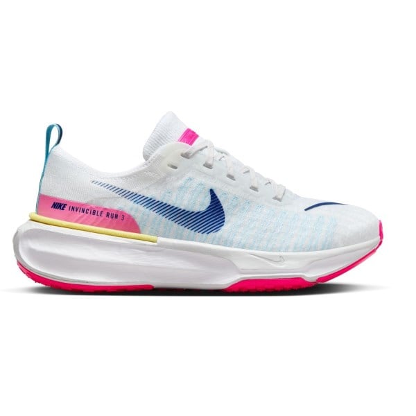 Nike ZoomX Invincible Run Flyknit 3 - Womens Running Shoes - White/Photon Dust/Fierce Pink/Deep