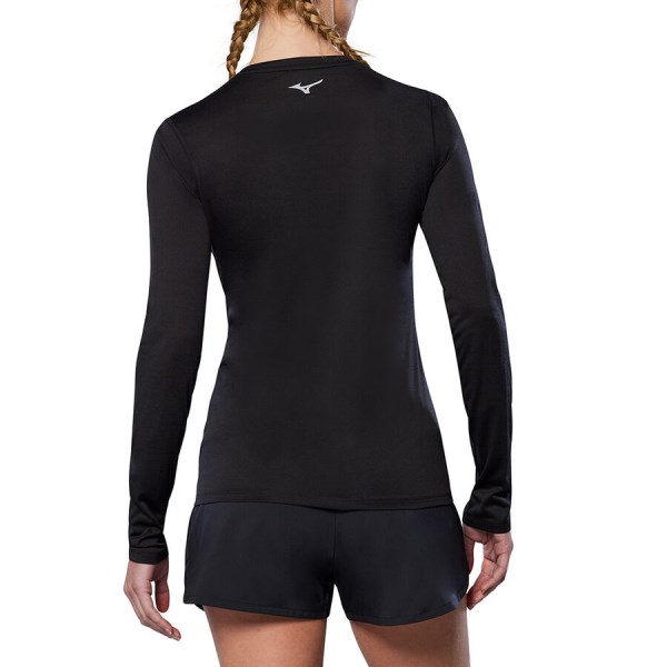Mizuno Impulse Core Womens Long Sleeve Running T-Shirt - Black