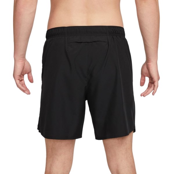 Nike Dri-Fit Challenger 7 Inch Brief-Lined Mens Running Shorts - Black/Reflective Silver