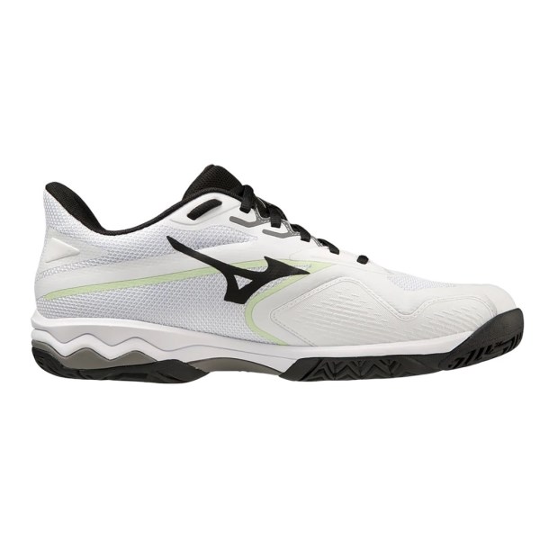 Mizuno Wave Exceed Light AC 2 - Mens Tennis Shoes - White/Metallic Grey