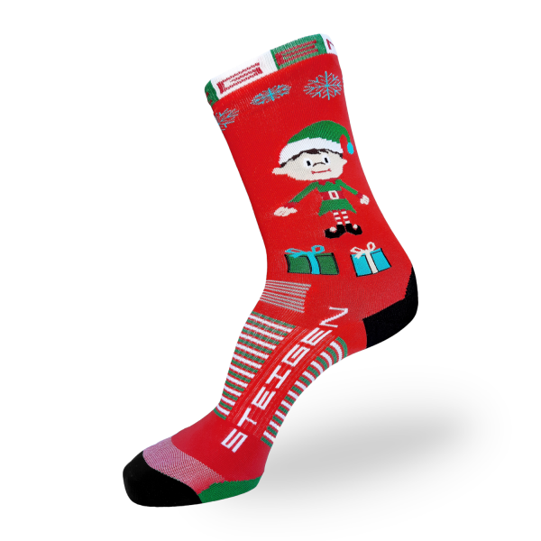 Steigen Christmas Three Quarter Length Running Socks - Elf