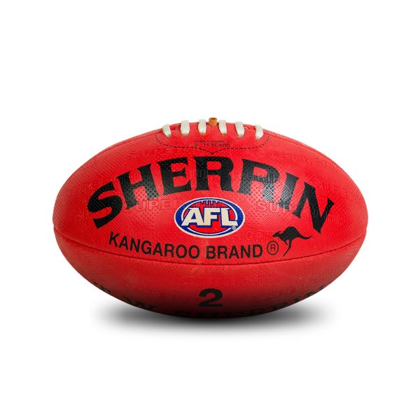 Sherrin KB Synthetic Rubber AFL Kids Football - Size 2 - Red
