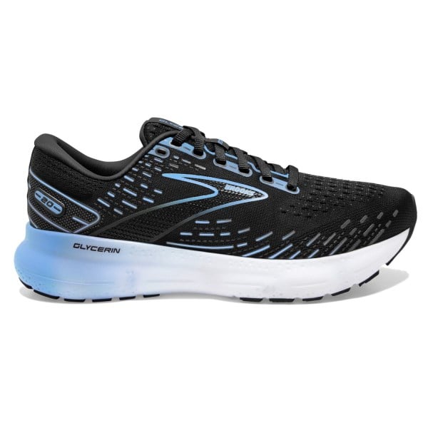 Brooks Glycerin 20 - Womens Running Shoes - Black/Kentucky Blue