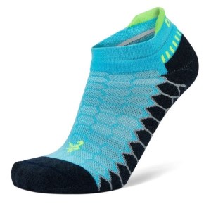 Balega Silver No Show Running Socks - Aqualine/Charcoal