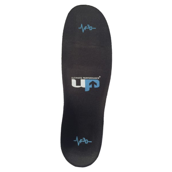 1000 Mile UP Advanced Sports Insole with F3D - Low Arched or Flat Feet - Black