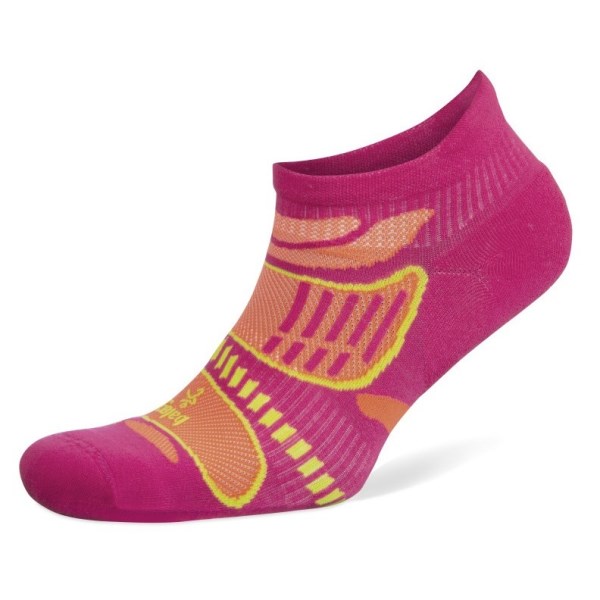 Balega Ultra Light No Show Running Socks - Pink/Tangerine
