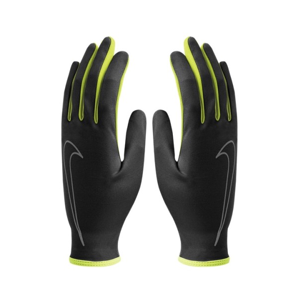Nike Rally Womens Running Gloves - Black/Volt/Silver
