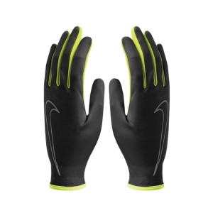 Nike Rally Womens Running Gloves - Black/Volt/Silver