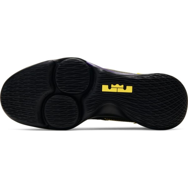 Nike LeBron Witness IV - Mens Basketball Shoes - Black/Voltage Purple/Opti Yellow