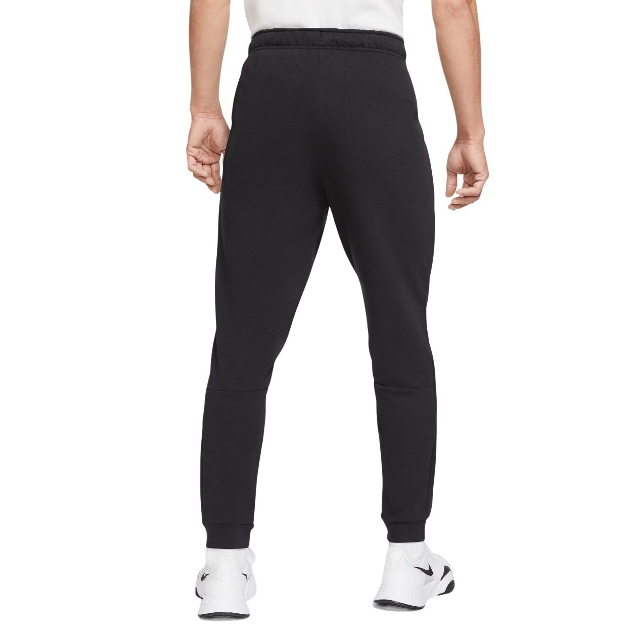 Nike Dri-Fit Taper Fitness Fleece Mens Track Pants - Black/White ...