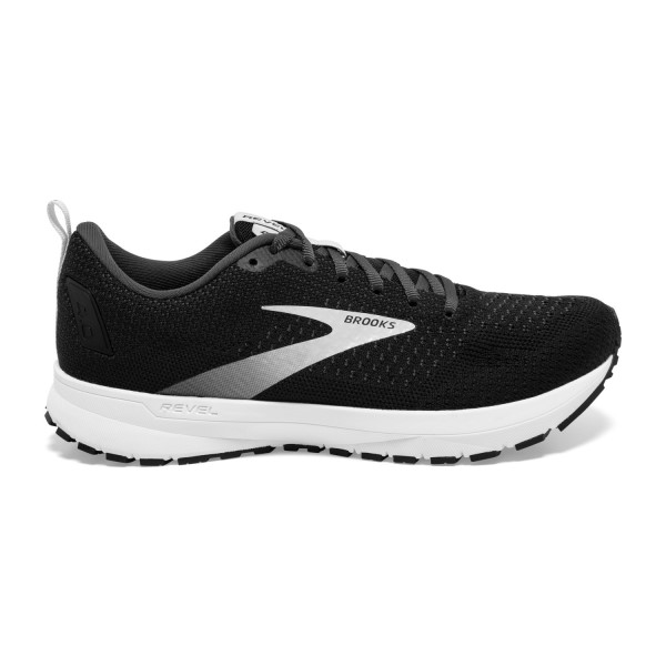 Brooks Revel 4 - Mens Running Shoes - Black/Oyster/Silver