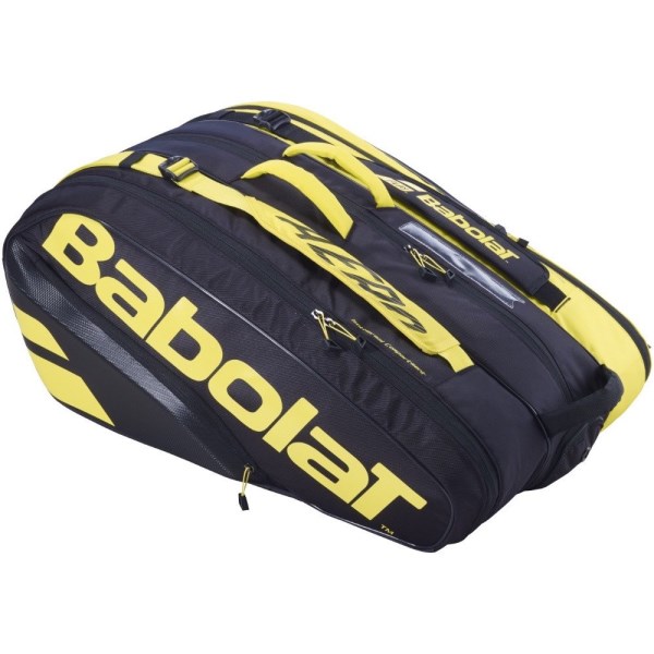 Babolat Pure Aero 12 Pack Tennis Bag 2021 - Yellow/Black