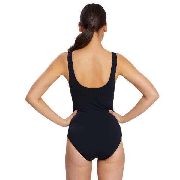 Zoggs Ecolast+ Sandon Scoopback Womens One Piece Swimsuit - Black