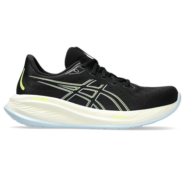 Asics Gel Cumulus 26 - Mens Running Shoes - Black/Safety Yellow