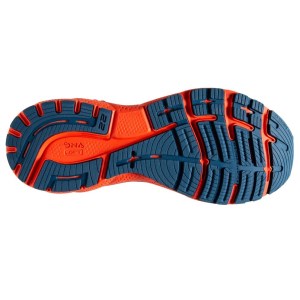 Brooks Adrenaline GTS 22 - Mens Running Shoes - Blue/Light Blue/Orange