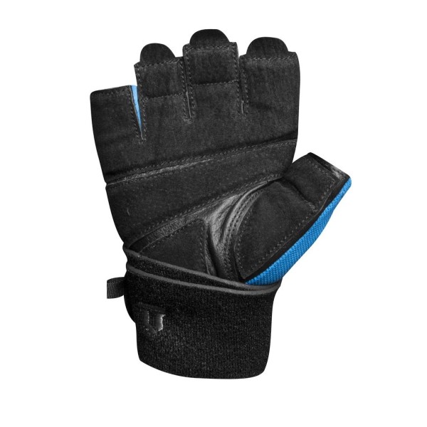 Lift Tech Elite Mens Wrist Wrap Gloves - Black/Blue
