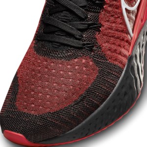 Nike React Infinity Run Flyknit 2 - Mens Running Shoes - Black/White/Gym Red