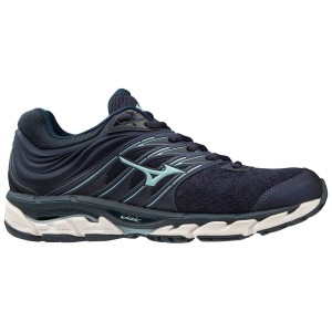 Mizuno Wave Paradox 5 - Womens Running Shoes - Medieval Blue/Blue Glow