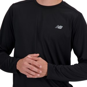 New Balance Sports Essentials Mens Running Long Sleeve Top - Black