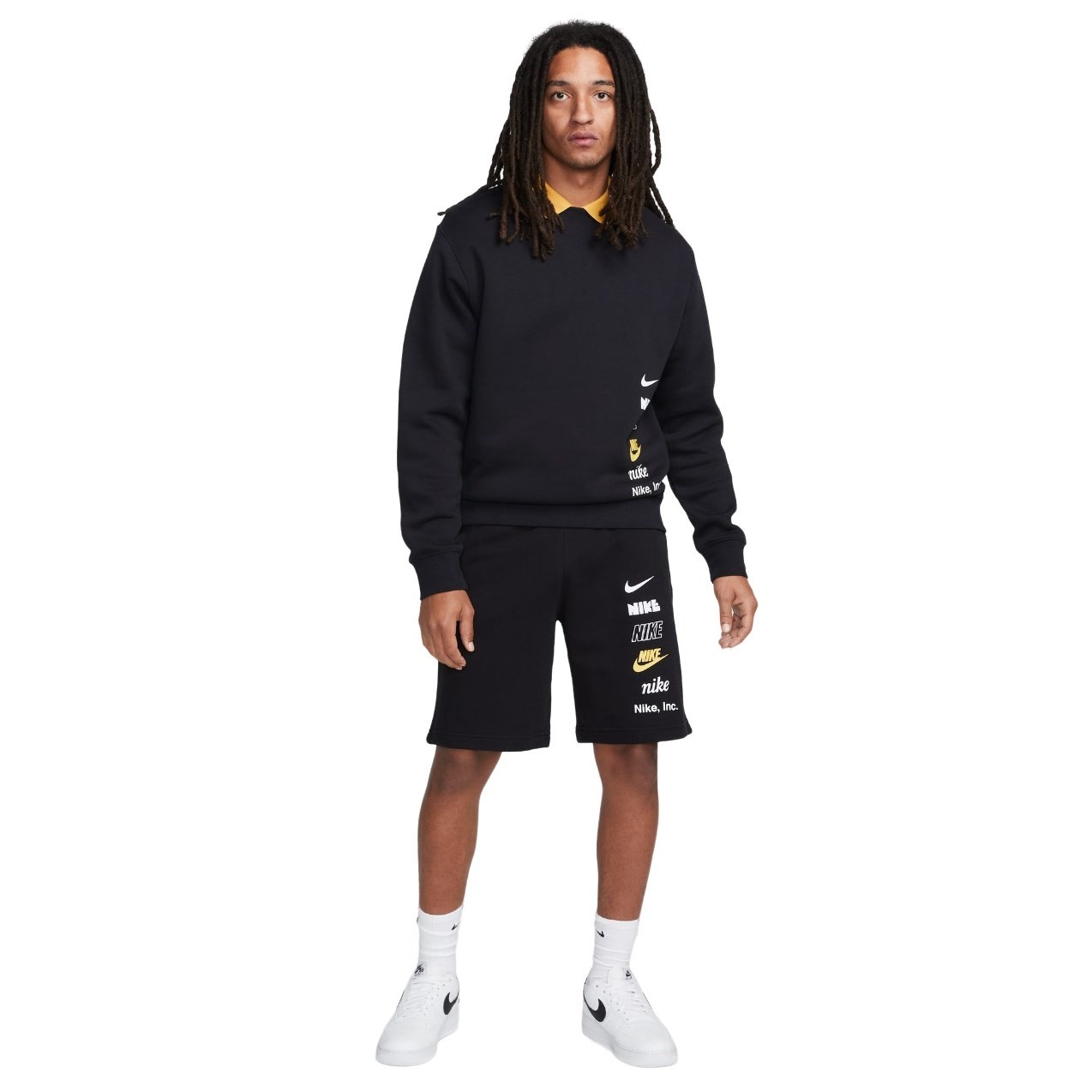 Nike Club Fleece French Terry Mens Shorts - Black | Sportitude
