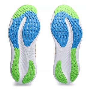 Asics Gel Nimbus 26 - Mens Running Shoes - White/Waterscape
