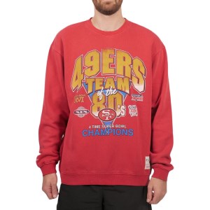 Mitchell & Ness San Francisco 49ers Vintage Champs NFL  Mens Sweatshirt - Faded Red