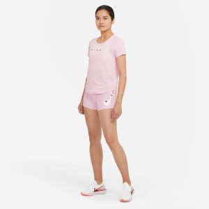 Nike Swoosh Run Womens Running T-Shirt - Pink Foam/Reflective Silver