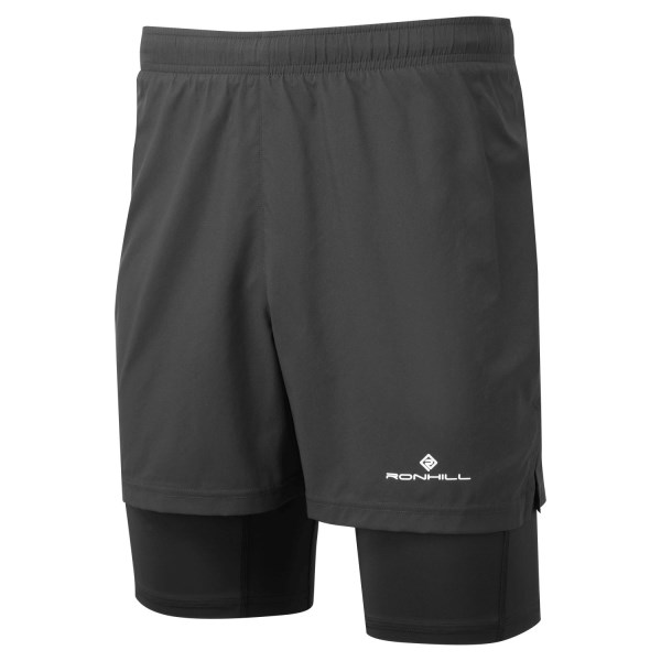 Ronhill Core Twin Mens Running Shorts - Black