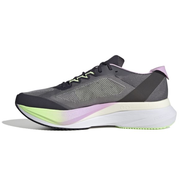 Adidas Adizero Boston 12 - Mens Running Shoes - Aurora Black/Zero Metallic/Green Spark