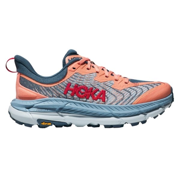 Hoka Mafate Speed 4 - Womens Trail Running Shoes - Papaya/Real Teal