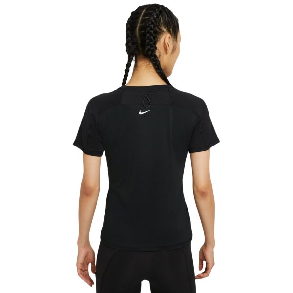 Nike Dri-Fit Run Division Miler Womens Running T-Shirt - Black/Reflective Silver
