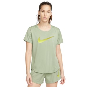 Nike Dri-Fit One Womens Running T-Shirt - Oil Green