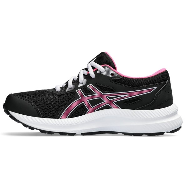 Asics Contend 8 GS - Kids Running Shoes - Black/Hot Pink