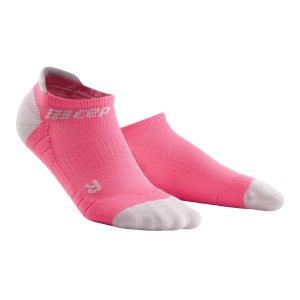 CEP No Show Running Socks 3.0 - Pink/Grey - Pink/Grey