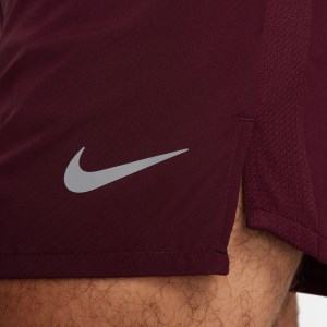 Nike Dri-Fit Challenger 5 Inch Brief-Lined Mens Running Shorts - Night Maroon/Reflective Silver