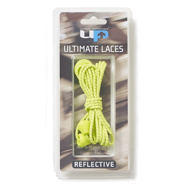 UP Reflective Elastic Running/Triathlon Shoe Laces - Fluo Yellow