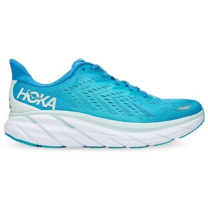 Hoka Clifton 8 - Mens Running Shoes - Ibiza Blue/Scuba Blue | Sportitude