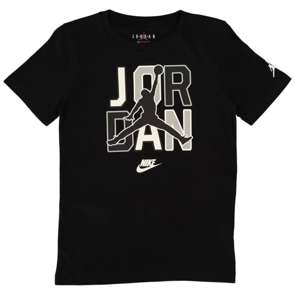Jordan Jumpman Stacked Logo Kids T-Shirt - Black