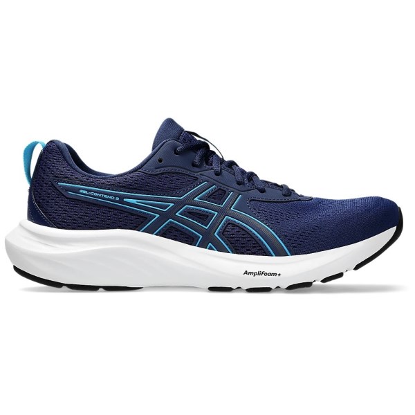 Asics Contend 9 - Mens Running Shoes - Blue Expanse/Digital Aqua