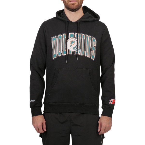 Mitchell & Ness Miami Dolphins Play Clock NFL Mens Hoodie - Black