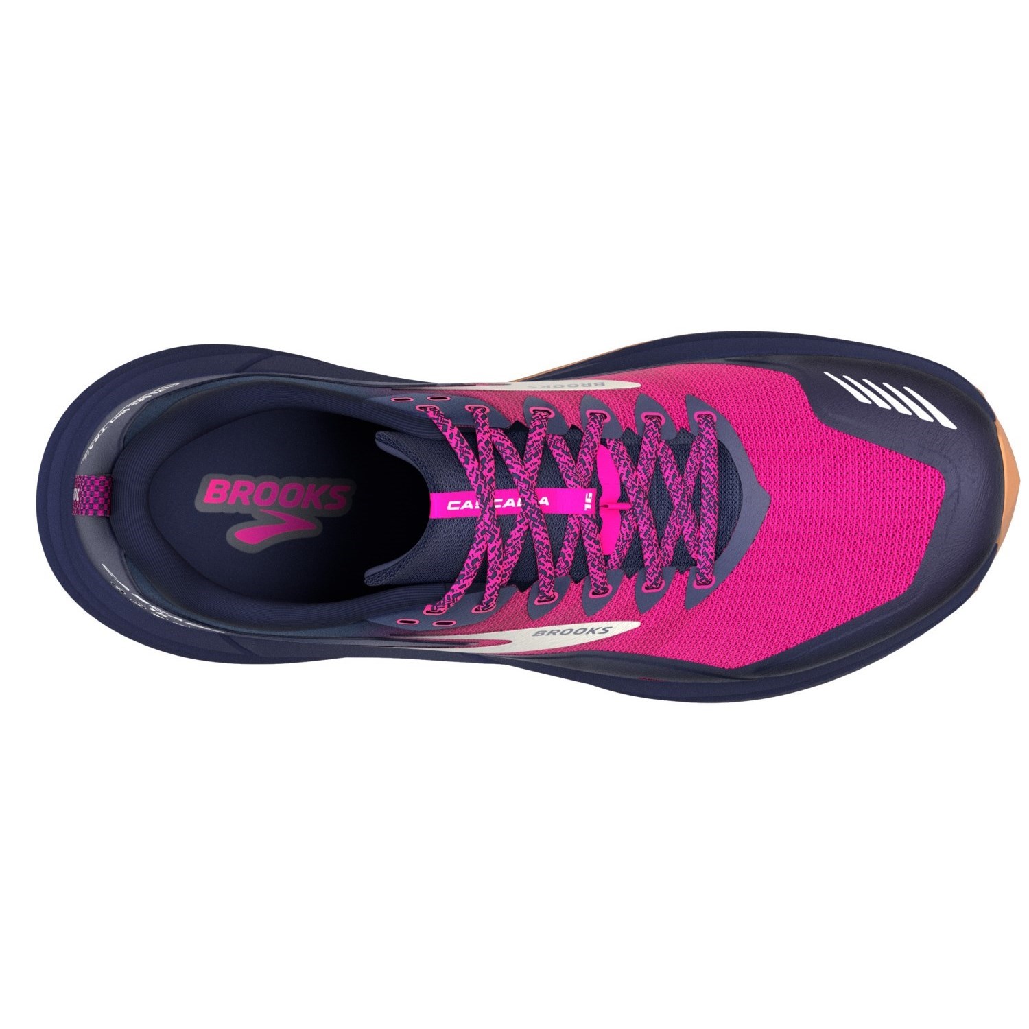 Brooks Cascadia 16 - Womens Trail Running Shoes - Peacoat/Pink/Suit ...