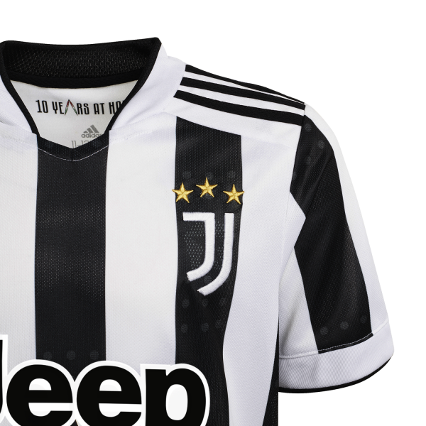 Adidas Juventus 2021/22 Home Kids Soccer Jersey - White/Black