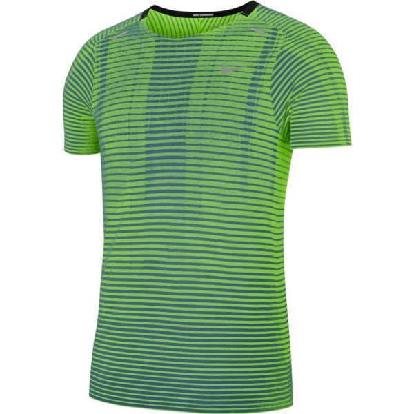 Nike TechKnit Ultra Mens Running T-Shirt - Dark Teal Green/Reflective Silver