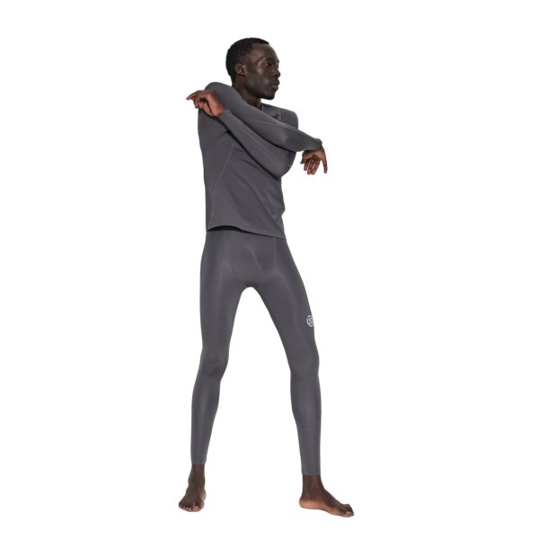 Skins Series-2 Mens Compression Long Tights - Charcoal