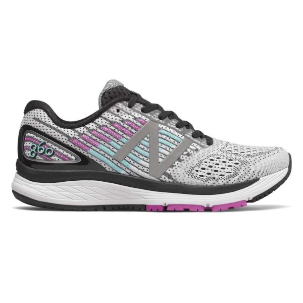 New Balance 860v9 - Womens Running Shoes - White/Purple | Sportitude