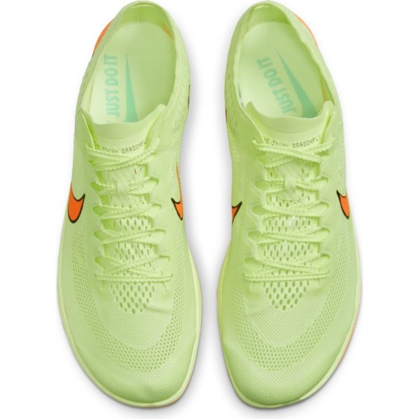 Nike ZoomX Dragonfly Unisex Long Distance Track Spikes - Barely Volt/Hyper Orange/Dynamic Turquoise
