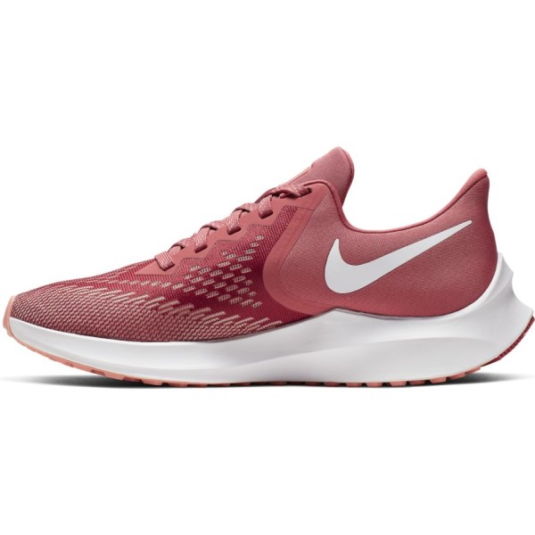 Nike Zoom Winflo 6 - Womens Running Shoes - Light Redwood/White/Pink Quartz