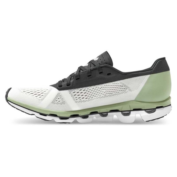 On Cloudboom - Womens Running Shoes - White/Black/Green
