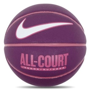 Nike Everyday All Court 8P Indoor/Outdoor Basketball - Size 7 - Viotech/Pinksicle/White