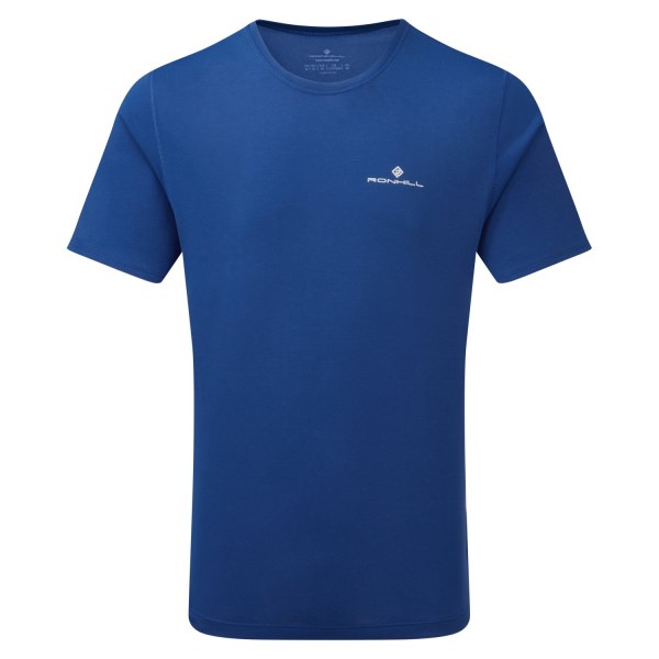 Ronhill Core Mens Short Sleeve Running T-Shirt - Dark Cobalt/Bright White